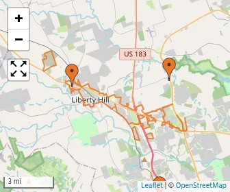 Area schools map